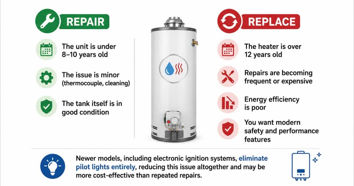 Should You Repair or Replace Your Water Heater