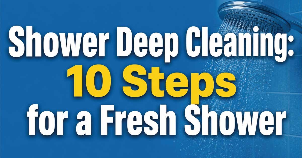 Shower Deep Cleaning: 10 Steps for a Fresh Shower