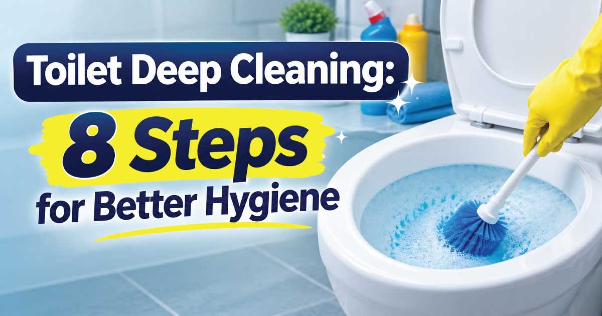 Toilet Deep Cleaning: 8 Steps for Better Hygiene