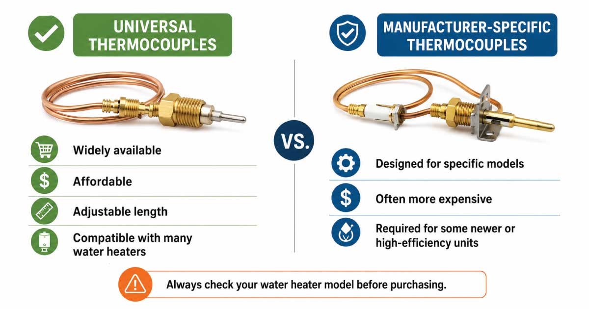 Universal vs. Manufacturer-Specific Thermocouples