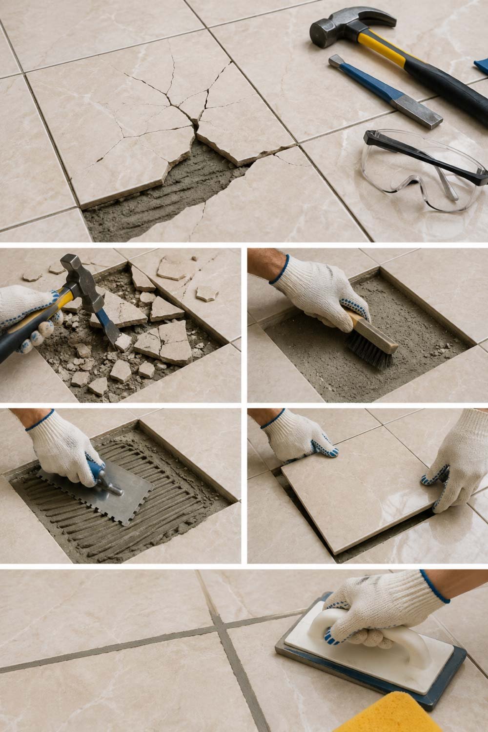 What to Do If the Tile Is Cracked or Broken