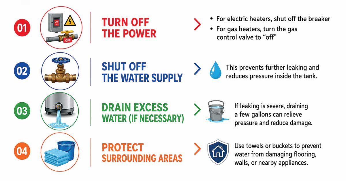 What to Do Immediately If Your Water Heater Is Leaking From the Top
