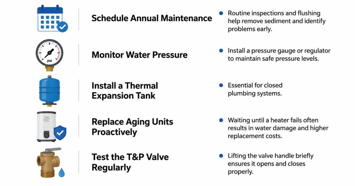 Preventing Future Water Heater Overflow Leaks