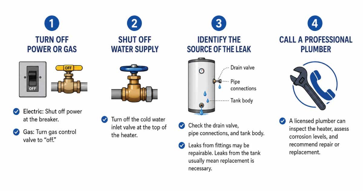 What to Do When You See Rust or Leaking Water