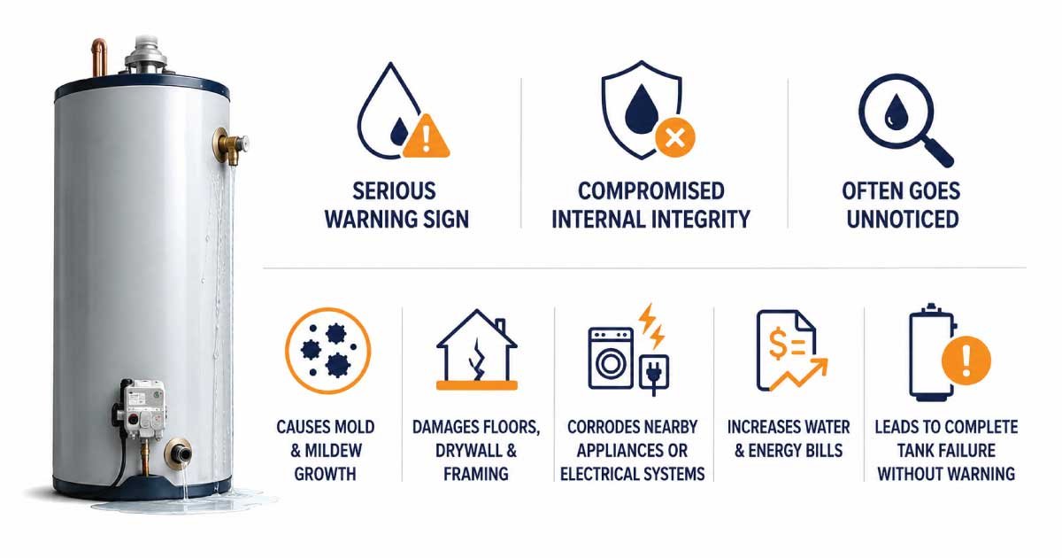Why a Slow Water Heater Leak Should Never Be Ignored