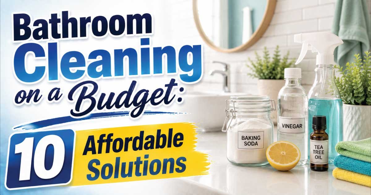 Bathroom Cleaning on a Budget: 10 Affordable Solutions