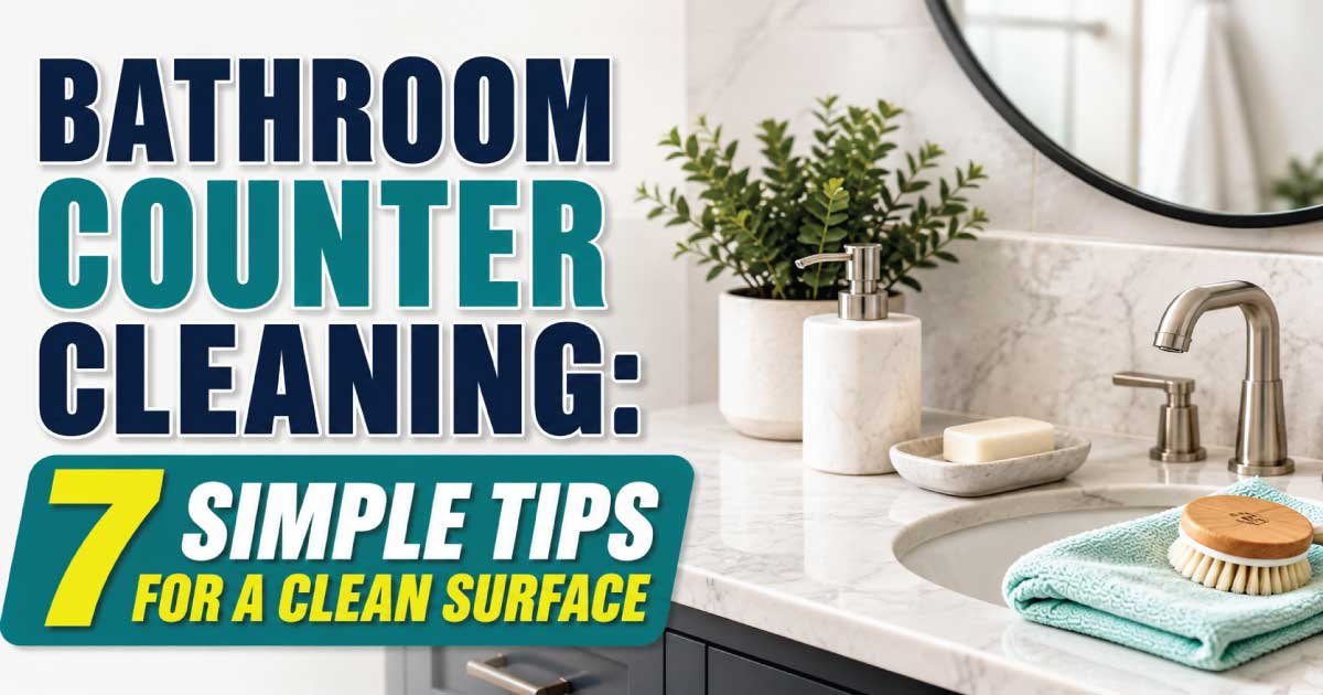Bathroom Counter Cleaning: 7 Simple Tips for a Clean Surface