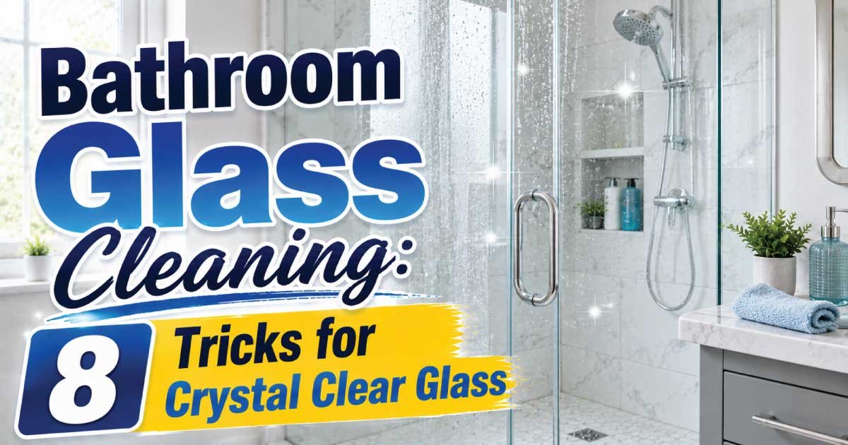 Bathroom Glass Cleaning: 8 Tricks for Crystal Clear Glass