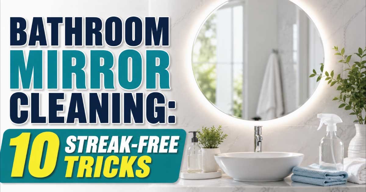 Bathroom Mirror Cleaning: 10 Streak-Free Tricks
