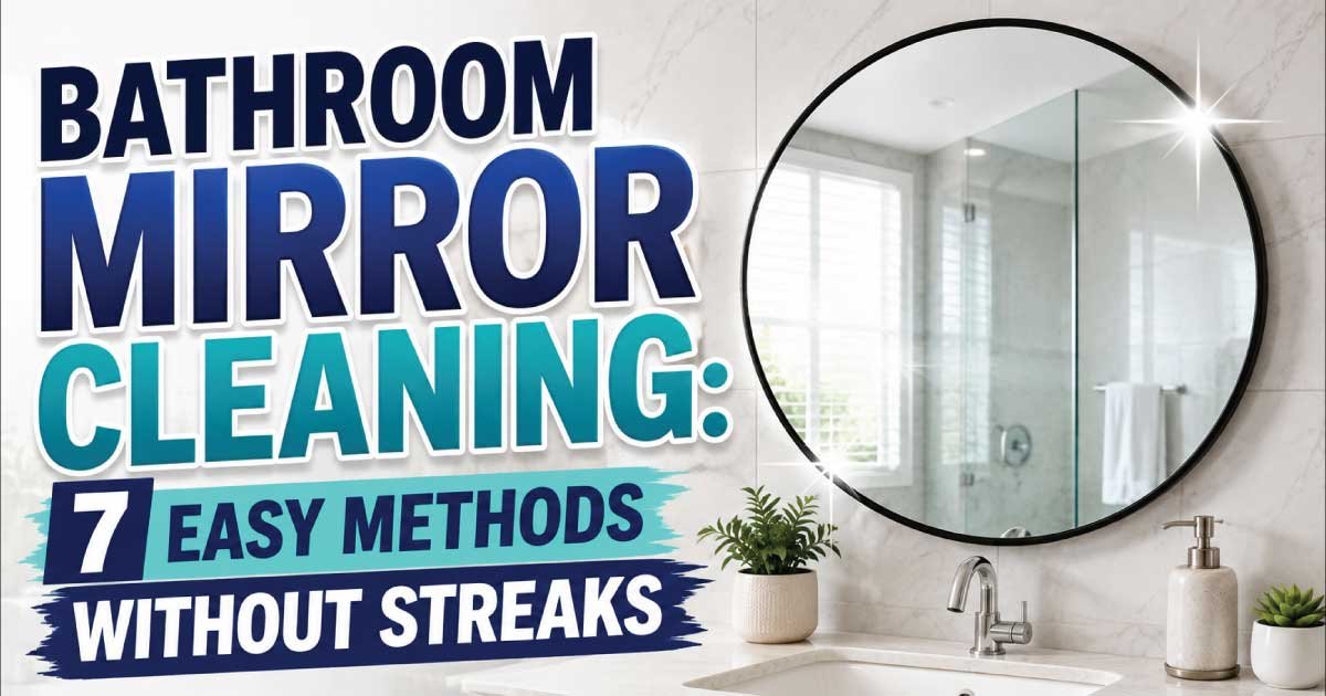 Bathroom Mirror Cleaning: 7 Easy Methods Without Streaks