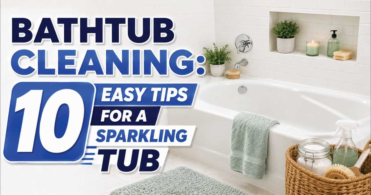 Bathtub Cleaning: 10 Easy Tips for a Sparkling Tub
