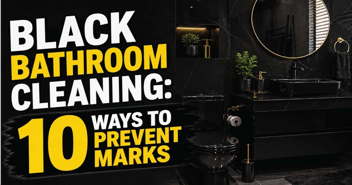 Black Bathroom Cleaning: 10 Ways to Prevent Marks