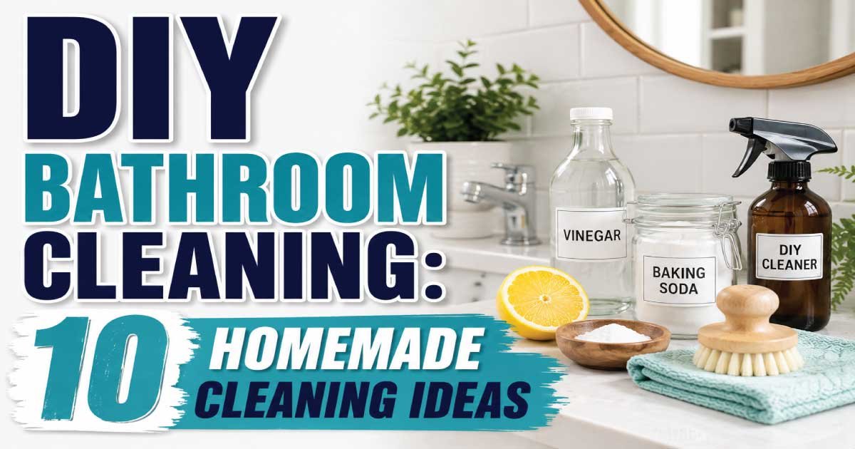 DIY Bathroom Cleaning: 10 Homemade Cleaning Ideas