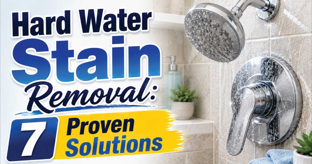 Hard Water Stain Removal: 7 Proven Solutions