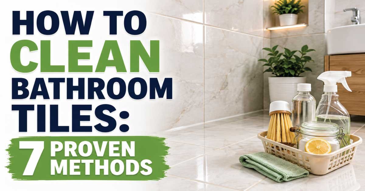 How to Clean Bathroom Tiles: 7 Proven Methods