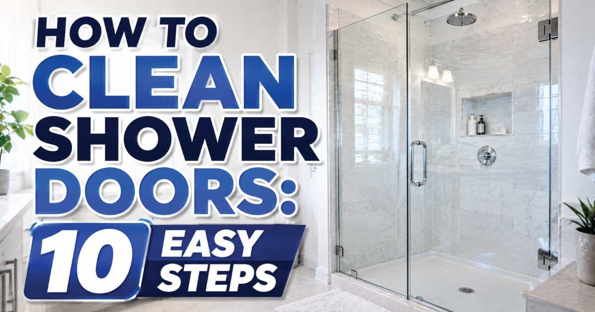 How to Clean Shower Doors: 10 Easy Steps