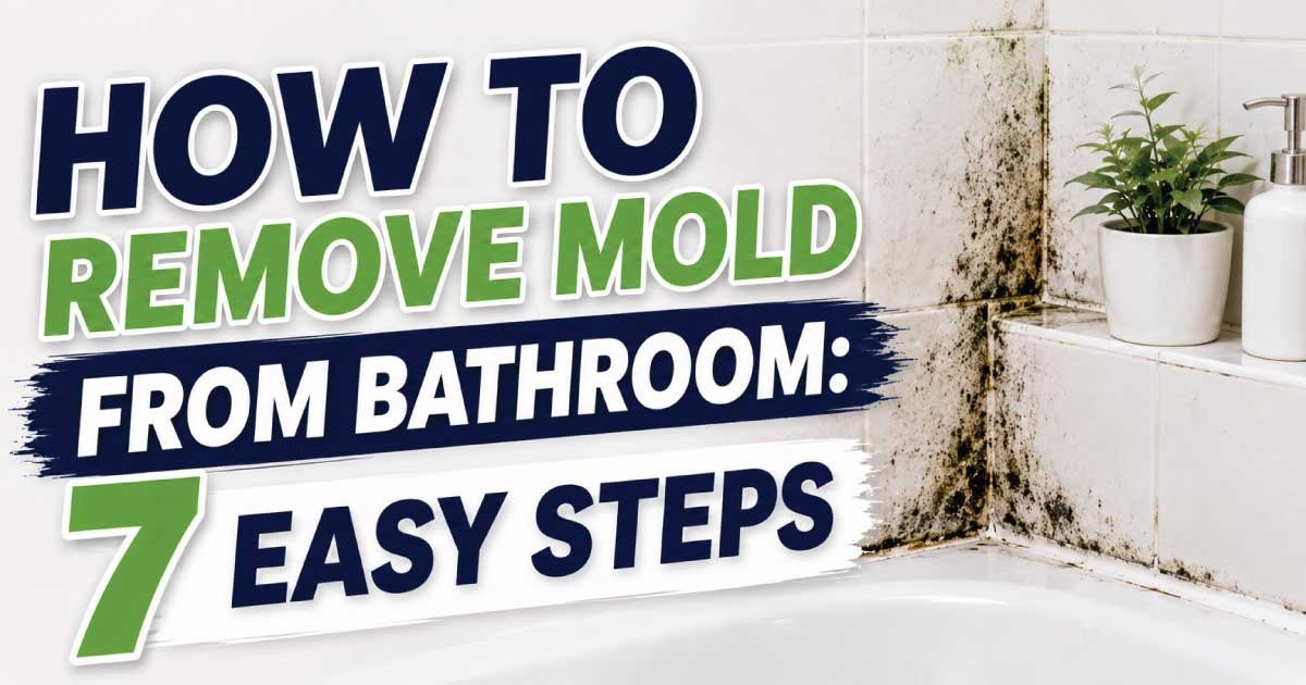How to Remove Mold From Bathroom: 7 Easy Steps