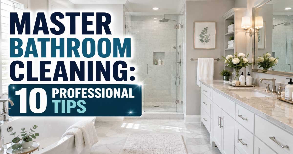 Master Bathroom Cleaning: 10 Professional Tips