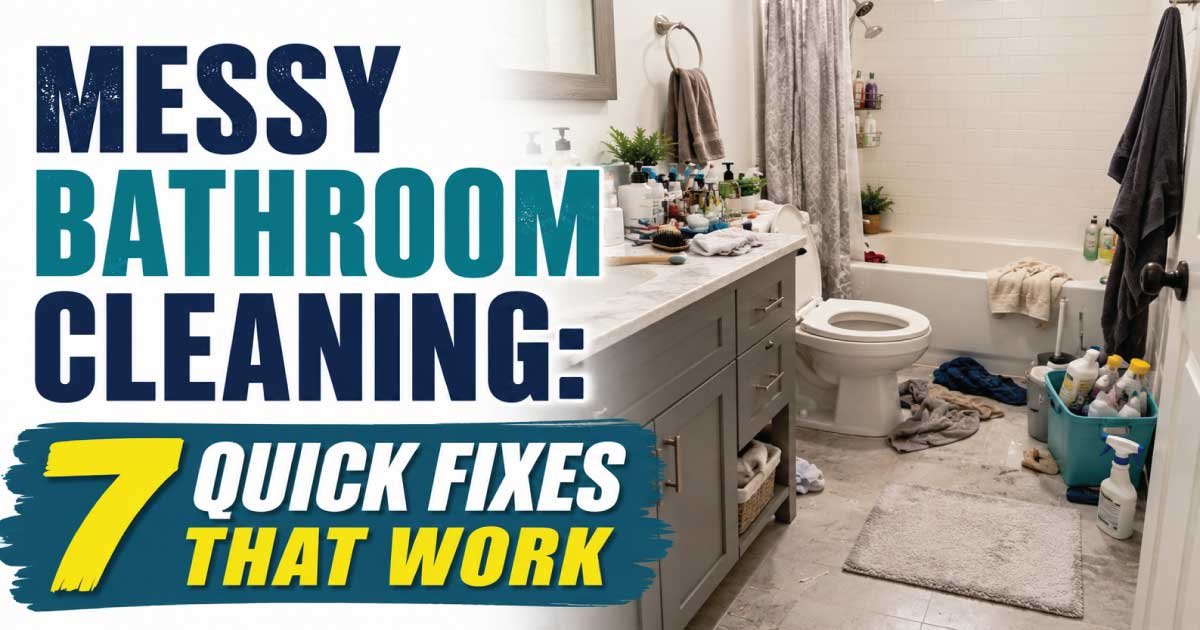 Messy Bathroom Cleaning: 7 Quick Fixes That Work