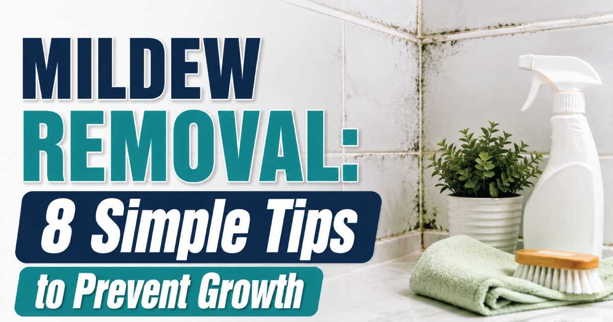 Mildew Removal: 8 Simple Tips to Prevent Growth