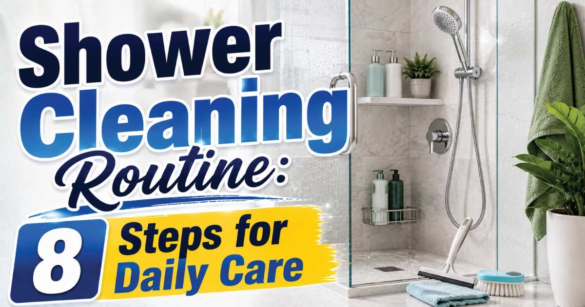 Shower Cleaning Routine: 8 Steps for Daily Care