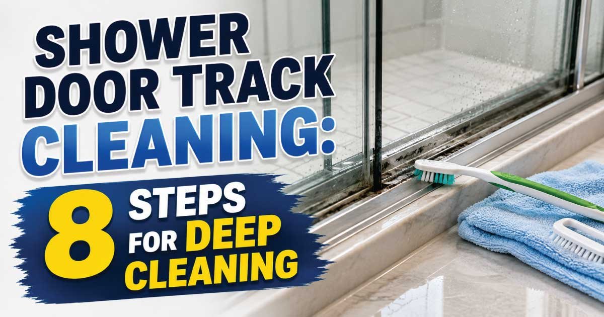 Shower Door Track Cleaning: 8 Steps for Deep Cleaning