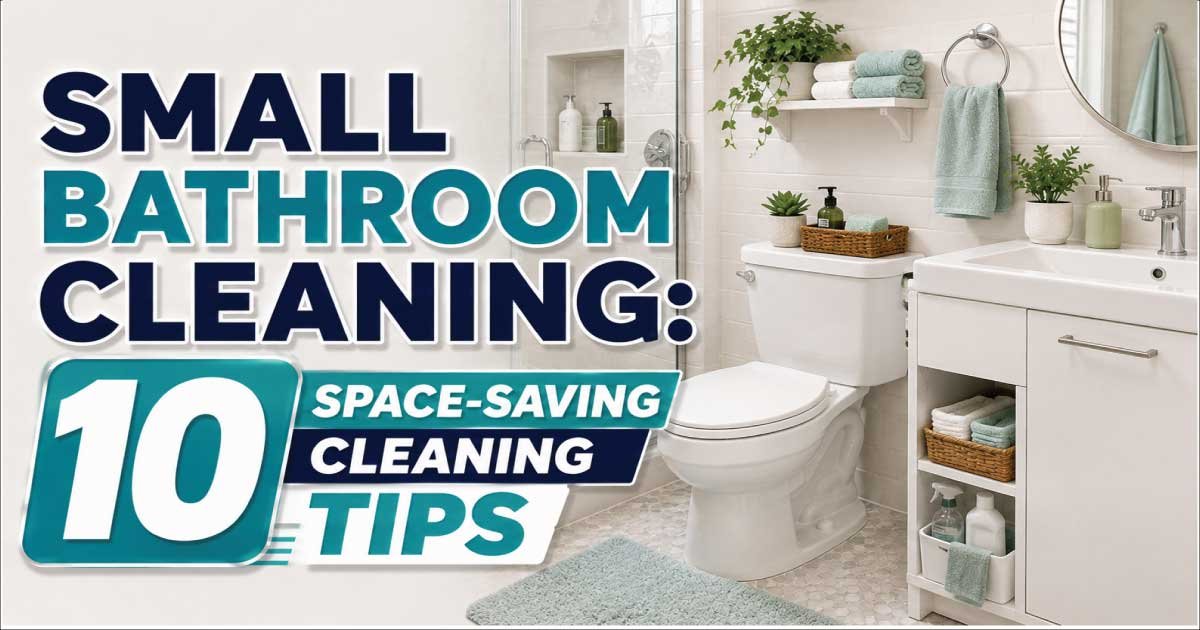 Small Bathroom Cleaning: 10 Space-Saving Cleaning Tips