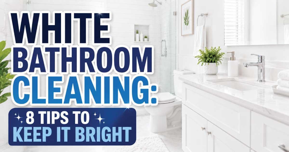 White Bathroom Cleaning: 8 Tips to Keep It Bright